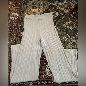 H&M Neutral Rib Knit Pants